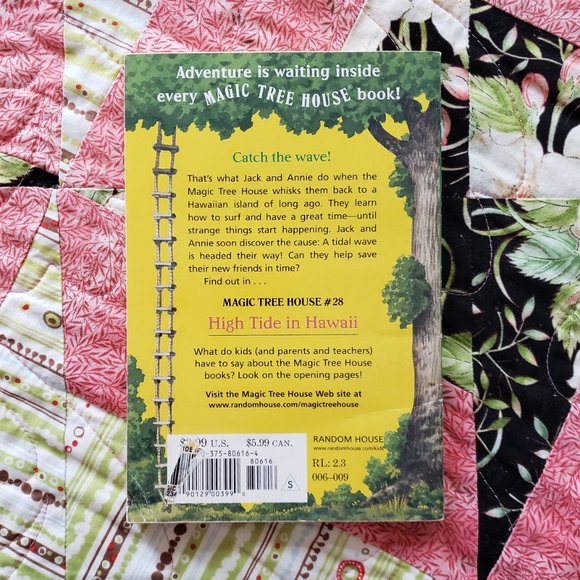 6/$15, High Tide in Hawaii (Magic Tree House 28) by Mary Pope Osborne - Picture 2 of 2
